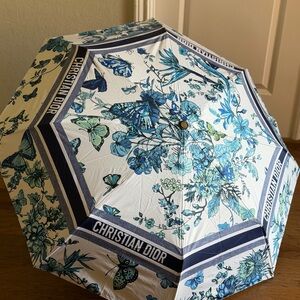 Dior Blue Floral Umbrella